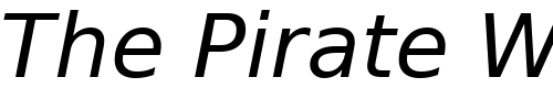Font : PrimaSans-BT-Oblique Custom Text : The Pirate Way Test your own text here Click to download or to view this font on a tshirt that can be custom printed in Bali