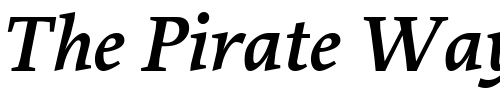 Font : Proforma-SemiBoldItalic Custom Text : The Pirate Way Test your own text here Click to download or to view this font on a tshirt that can be custom printed in Bali