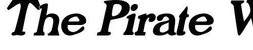 Font : Prophet-BoldItalic Custom Text : The Pirate Way Test your own text here Click to download or to view this font on a tshirt that can be custom printed in Bali