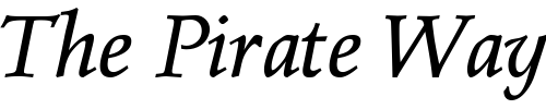 Font : Prospero-OldstyleSemiBoldItalic Custom Text : The Pirate Way Test your own text here Click to download or to view this font on a tshirt that can be custom printed in Bali