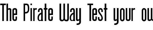 Font : Protege Custom Text : The Pirate Way Test your own text here Click to download or to view this font on a tshirt that can be custom printed in Bali