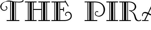 Font : Prover-Display-Caps-SSi Custom Text : The Pirate Way Test your own text here Click to download or to view this font on a tshirt that can be custom printed in Bali