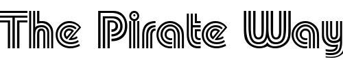 Font : PumpTriline_PFL-Normal Custom Text : The Pirate Way Test your own text here Click to download or to view this font on a tshirt that can be custom printed in Bali