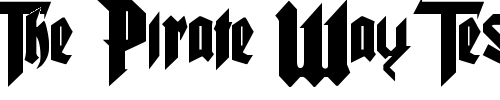 Font : Pure-evil-2 Custom Text : The Pirate Way Test your own text here Click to download or to view this font on a tshirt that can be custom printed in Bali