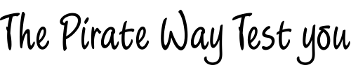 Font : QK-Phoebe Custom Text : The Pirate Way Test your own text here Click to download or to view this font on a tshirt that can be custom printed in Bali