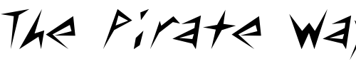 Font : QTClaytablet-Regular Custom Text : The Pirate Way Test your own text here Click to download or to view this font on a tshirt that can be custom printed in Bali