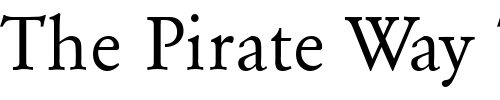 Font : QTGaromand-Regular Custom Text : The Pirate Way Test your own text here Click to download or to view this font on a tshirt that can be custom printed in Bali