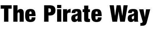 Font : QTHelvetCnd-Black-Regular Custom Text : The Pirate Way Test your own text here Click to download or to view this font on a tshirt that can be custom printed in Bali
