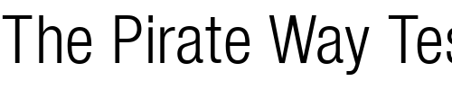Font : QTHelvetCnd-Light-Regular Custom Text : The Pirate Way Test your own text here Click to download or to view this font on a tshirt that can be custom printed in Bali