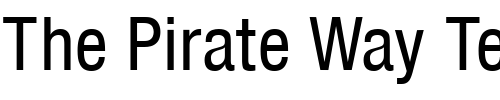 Font : QTHelvetCnd-Regular Custom Text : The Pirate Way Test your own text here Click to download or to view this font on a tshirt that can be custom printed in Bali