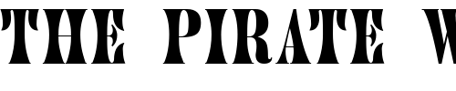 Font : QTJupiter-Regular Custom Text : The Pirate Way Test your own text here Click to download or to view this font on a tshirt that can be custom printed in Bali