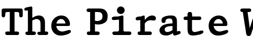 Font : QTPristine-Bold Custom Text : The Pirate Way Test your own text here Click to download or to view this font on a tshirt that can be custom printed in Bali