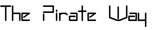 Font : QTRobotic2000-Regular Custom Text : The Pirate Way Test your own text here Click to download or to view this font on a tshirt that can be custom printed in Bali