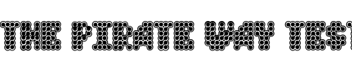 Font : QuadChannelFour Custom Text : The Pirate Way Test your own text here Click to download or to view this font on a tshirt that can be custom printed in Bali