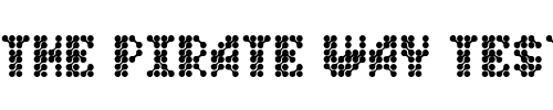 Font : QuadChannelOne Custom Text : The Pirate Way Test your own text here Click to download or to view this font on a tshirt that can be custom printed in Bali