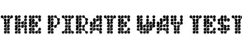 Font : QuadChannelThree Custom Text : The Pirate Way Test your own text here Click to download or to view this font on a tshirt that can be custom printed in Bali