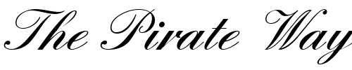 Font : QuadrilleScriptBlackSSK Custom Text : The Pirate Way Test your own text here Click to download or to view this font on a tshirt that can be custom printed in Bali