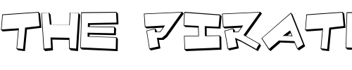 Font : Quake-Shake-3D Custom Text : The Pirate Way Test your own text here Click to download or to view this font on a tshirt that can be custom printed in Bali