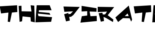 Font : Quake-Shake-Max Custom Text : The Pirate Way Test your own text here Click to download or to view this font on a tshirt that can be custom printed in Bali