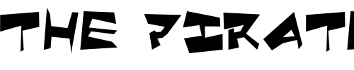 Font : Quake-Shake-SuperMax Custom Text : The Pirate Way Test your own text here Click to download or to view this font on a tshirt that can be custom printed in Bali