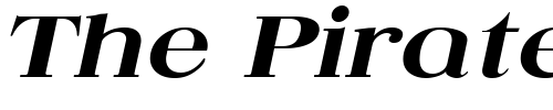 Font : QuantasBroadExtrabold-Italic Custom Text : The Pirate Way Test your own text here Click to download or to view this font on a tshirt that can be custom printed in Bali