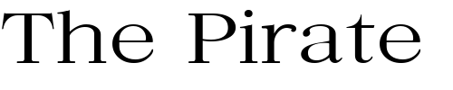 Font : QuantasBroadLight Custom Text : The Pirate Way Test your own text here Click to download or to view this font on a tshirt that can be custom printed in Bali