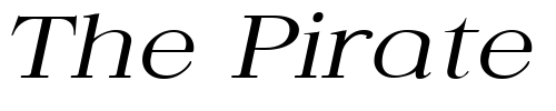 Font : QuantasBroadLight-Italic Custom Text : The Pirate Way Test your own text here Click to download or to view this font on a tshirt that can be custom printed in Bali