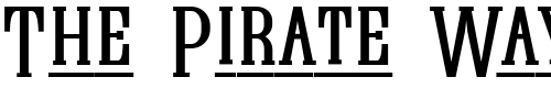 Font : Quastic-Kaps-Line Custom Text : The Pirate Way Test your own text here Click to download or to view this font on a tshirt that can be custom printed in Bali