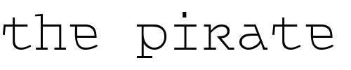 Font : Queer-TheoryLight Custom Text : The Pirate Way Test your own text here Click to download or to view this font on a tshirt that can be custom printed in Bali