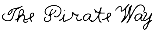 Font : QuestsHand-Regular Custom Text : The Pirate Way Test your own text here Click to download or to view this font on a tshirt that can be custom printed in Bali