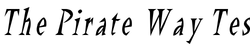 Font : QuetzalcoatlCondensed-Italic Custom Text : The Pirate Way Test your own text here Click to download or to view this font on a tshirt that can be custom printed in Bali
