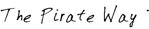 Font : QuickScript Custom Text : The Pirate Way Test your own text here Click to download or to view this font on a tshirt that can be custom printed in Bali