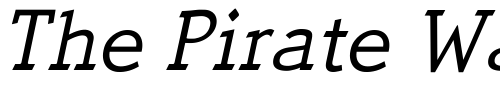 Font : QuickType-Plain-Italic-PDF Custom Text : The Pirate Way Test your own text here Click to download or to view this font on a tshirt that can be custom printed in Bali