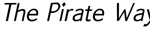 Font : QuickType-Sans-Italic-PDF Custom Text : The Pirate Way Test your own text here Click to download or to view this font on a tshirt that can be custom printed in Bali