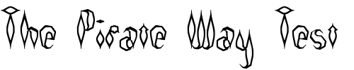 Font : Quill-Experimental-O-BRK Custom Text : The Pirate Way Test your own text here Click to download or to view this font on a tshirt that can be custom printed in Bali
