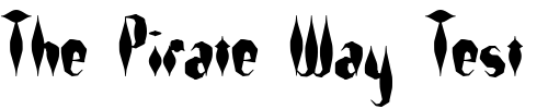 Font : Quill-Experimental-S-BRK Custom Text : The Pirate Way Test your own text here Click to download or to view this font on a tshirt that can be custom printed in Bali