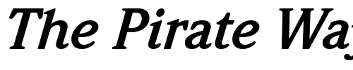 Font : Quintessence-SSi-Bold-Italic Custom Text : The Pirate Way Test your own text here Click to download or to view this font on a tshirt that can be custom printed in Bali