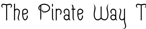 Font : Quixotte Custom Text : The Pirate Way Test your own text here Click to download or to view this font on a tshirt that can be custom printed in Bali
