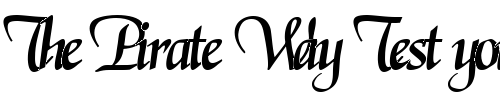 Font : RSElGarrett-Medium Custom Text : The Pirate Way Test your own text here Click to download or to view this font on a tshirt that can be custom printed in Bali