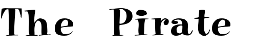 Font : RSPixie Custom Text : The Pirate Way Test your own text here Click to download or to view this font on a tshirt that can be custom printed in Bali