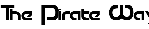 Font : RaceTracSSK Custom Text : The Pirate Way Test your own text here Click to download or to view this font on a tshirt that can be custom printed in Bali