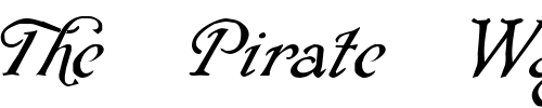 Font : Rackham-Italic Custom Text : The Pirate Way Test your own text here Click to download or to view this font on a tshirt that can be custom printed in Bali