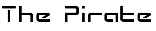 Font : Radio-Space Custom Text : The Pirate Way Test your own text here Click to download or to view this font on a tshirt that can be custom printed in Bali