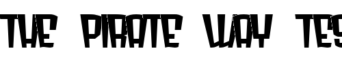 Font : Radonator-Monster-Normal Custom Text : The Pirate Way Test your own text here Click to download or to view this font on a tshirt that can be custom printed in Bali