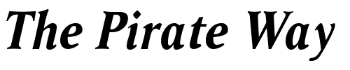 Font : Ragnar-BoldItalic Custom Text : The Pirate Way Test your own text here Click to download or to view this font on a tshirt that can be custom printed in Bali