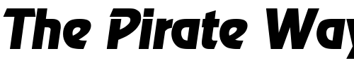 Font : Ragtime-BoldIta Custom Text : The Pirate Way Test your own text here Click to download or to view this font on a tshirt that can be custom printed in Bali