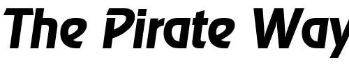 Font : Ragtime-DemiBoldIta Custom Text : The Pirate Way Test your own text here Click to download or to view this font on a tshirt that can be custom printed in Bali
