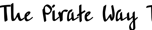 Font : Rainbow-ParaType Custom Text : The Pirate Way Test your own text here Click to download or to view this font on a tshirt that can be custom printed in Bali