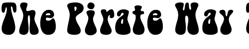Font : RaindropSSK-Bold Custom Text : The Pirate Way Test your own text here Click to download or to view this font on a tshirt that can be custom printed in Bali