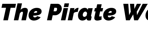 Font : Raleway-Black-Italic Custom Text : The Pirate Way Test your own text here Click to download or to view this font on a tshirt that can be custom printed in Bali